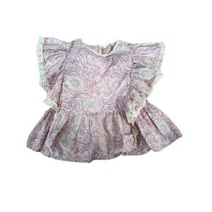 Louise Misha Ines Blouse In pink‎ sunflower print